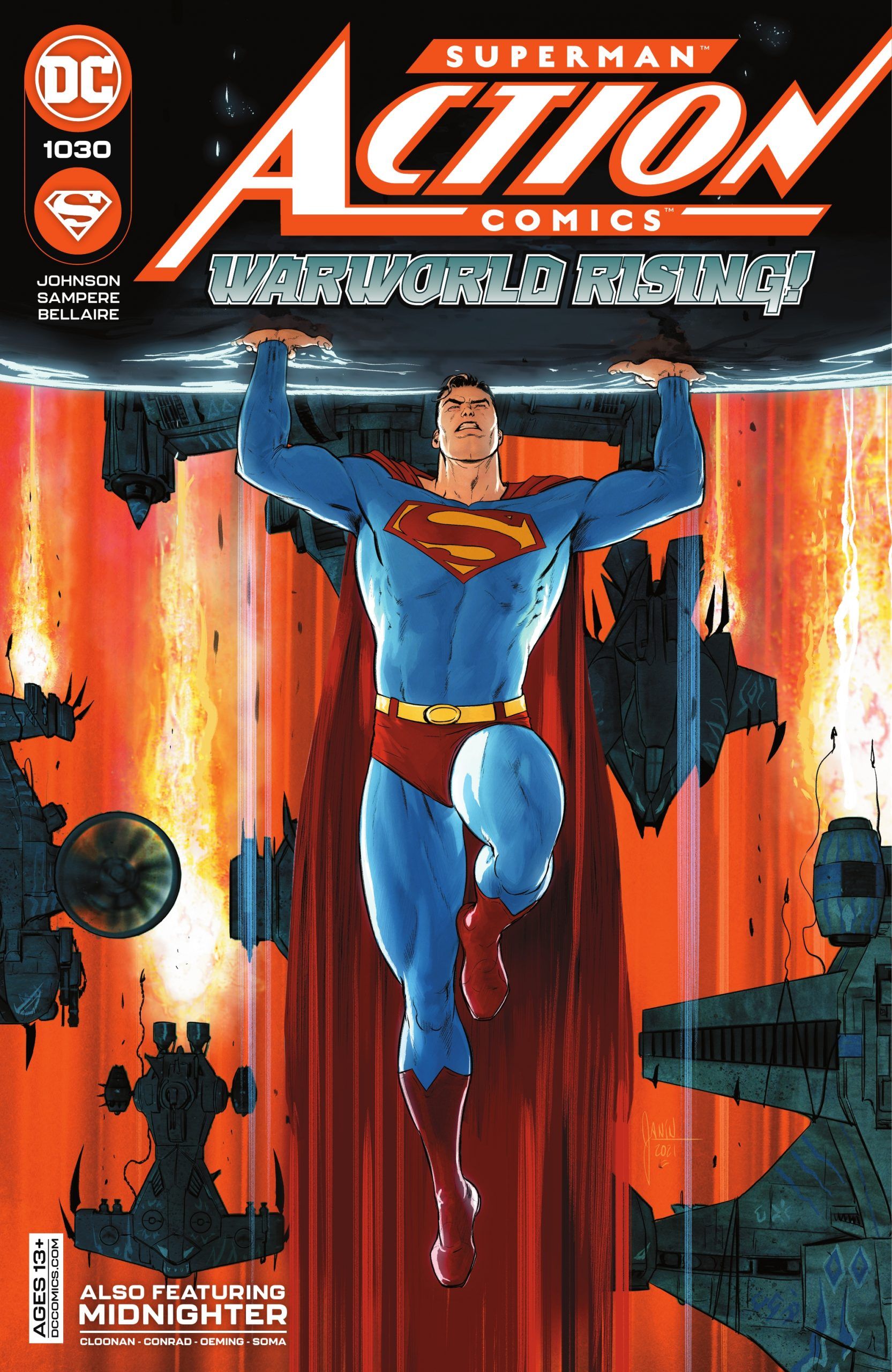 Bìa truyện Action Comics – Arc Warworld (2021)