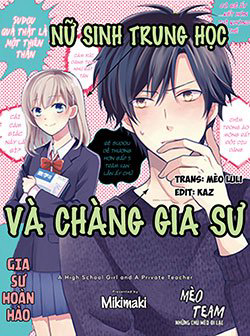 Bìa truyện Nữ sinh trung học và chàng gia sư