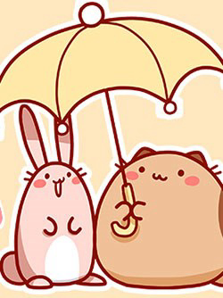 Bìa truyện Mèo Béo Và Thỏ Giấy