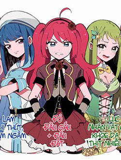 Bìa truyện Giai xinh chung học làm ma pháp thiếu nữ