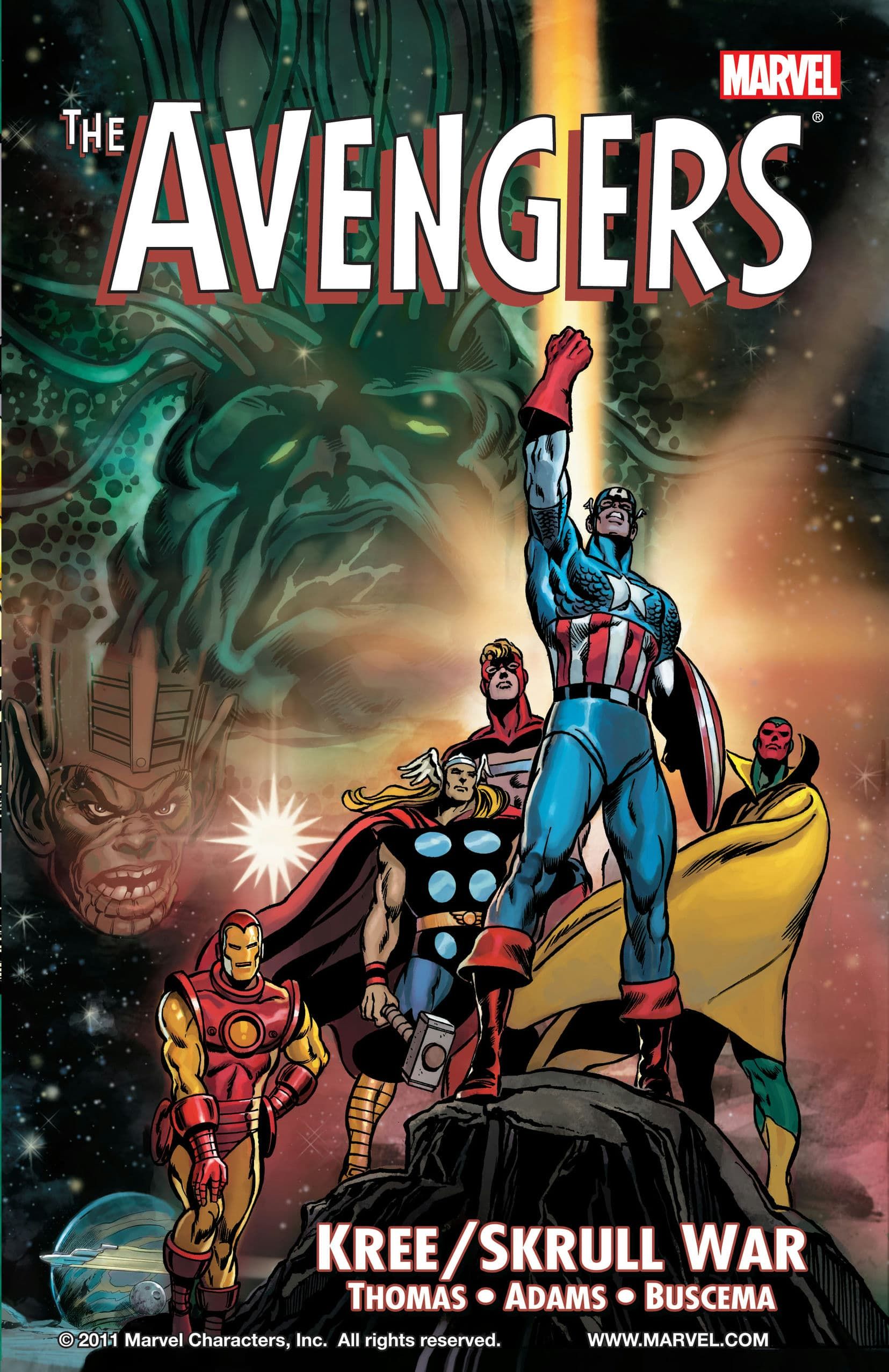 Bìa truyện Avengers – Kree-Skrull War