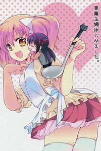 Bìa truyện Mahou Shoujo Madoka Magica Dj - Sengyou Shufu Hajimemashita.