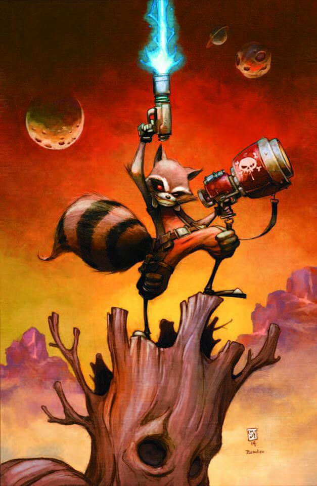 Bìa truyện Rocket Raccoon 2014